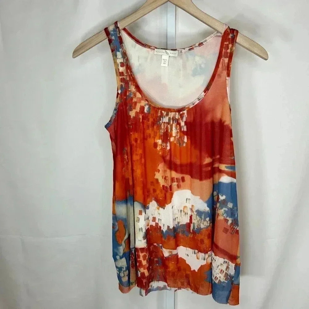 2/$30 Anthropologie Weston Wear Size XS Gauze Flowy Boho Tank Top